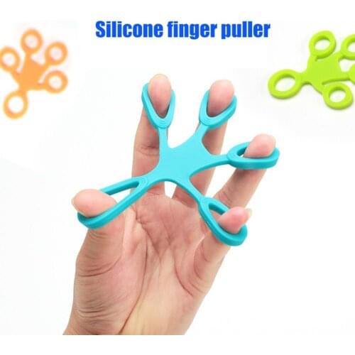 5 Finger Trainer Hand Gripper Force Silicone Resistance Band Ring Grip Exerciser Wrist Strength Trainer Fitness Finger Expander