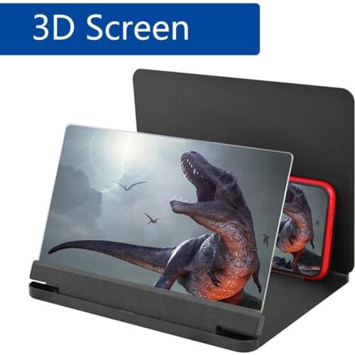9 inch Mobile Phone 3D Screen Magnifier Bracket Smartphone Movie HD Amplifying Stand Mobile Phone 3D Screen Video Magnifier