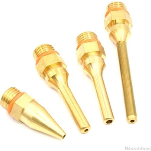 Melt Glue Gu-n Accessories Pure Copper Nozzle Long Short Small-bore Large Diameter 2x34mm 2x50mm Replacement Nozzle F22 21