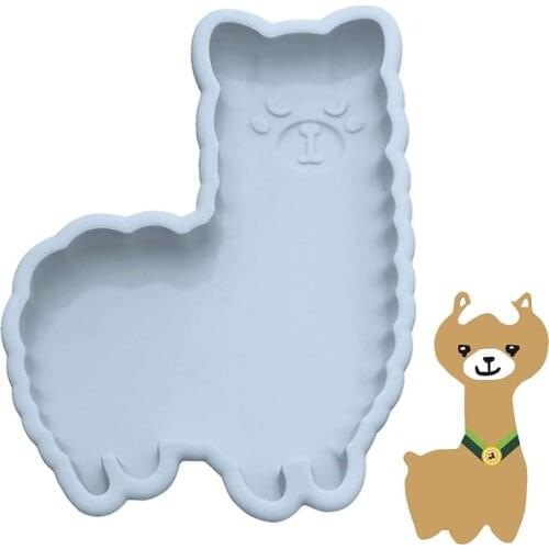 Alpaca Gingerbread Dinosaur Rabbit Baking Silicone Mold Handmade Crystal Resin Mold Cake Mould DIY Bakeware Cupcake Decoration