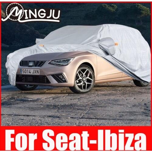 Full Car Covers Indoor Outdoor Waterproof Anti Dust Sun Rain Protection For seat-Ibiza 6l 6j Accessories