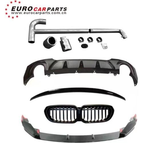 Automotive Body Parts For 1 Series F52 MP Style Car Parts With Front Lip Grille Rear Diffuser Rear Spoiler And Exhaust Pipe