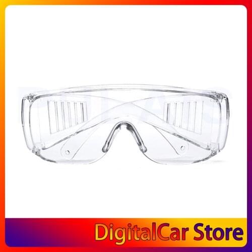 Safety Glasses Lab Eye Protection Eyewear Clear Lens Workplace Safety Goggles Anti-dust Supplies