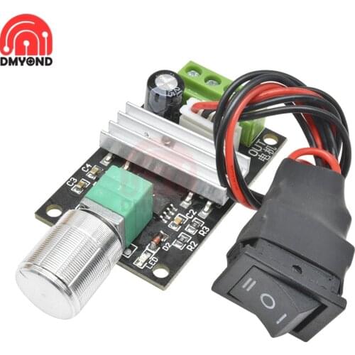 DC6-28V 3A 80W PWM DC Motor Speed Controller Speed Regulator Adjustable Reversible Motor Driver Switch Control Board 6V 12V 24V