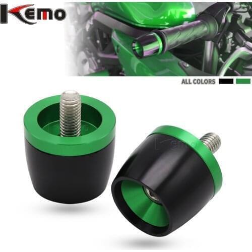 For Kawasaki Z250 Z300 Z400 Z650 Z750 Z800 Z900 Z1000 Motorcycle CNC Handlebar Grips Bar Ends Cap Counterweight Plug Slide
