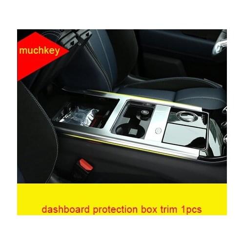 For LR Range Rover Velar chrome Central control protection box trim 1pc