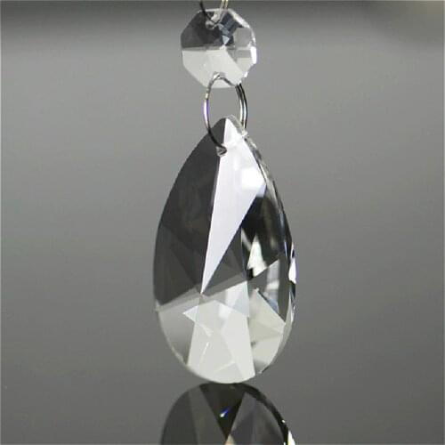 Crystal Beads 38mm/50mm Chandelier Prisms Clear K9 Crystal Tear Drop Suncatchers Hanging For Chandelier Party Wedding Decoration