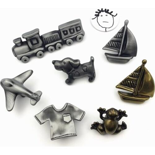 Zinc Alloy Carton Knob Bear Fox Penguin Children Room Hardware Museum Cabinet Knobs Drawer Knobs for Kids/Children