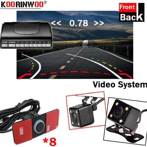 Koorinwoo Electromagnetic Parking sensor Dynamic Moving Trajectory Original Flat 16.5MM Car Radars Rearview Camera Front Fort