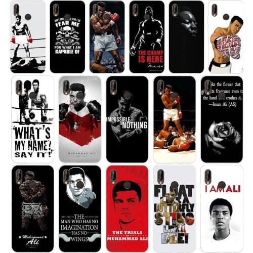 210H Muhammad Ali boxing champion Fashion Soft Silicone Tpu Cover Case for huawei p 20 lite pro y6 2017 mate 10 lite
