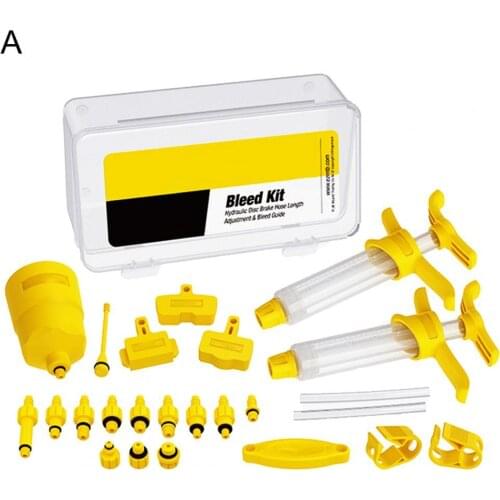 MTB Road Bike Bicycle Hydraulic Disc Brake Oil Bleed Kit Tools for SHIMANO/SRAM Hydraulic Disc Brake Oil Bleed Kit Tools