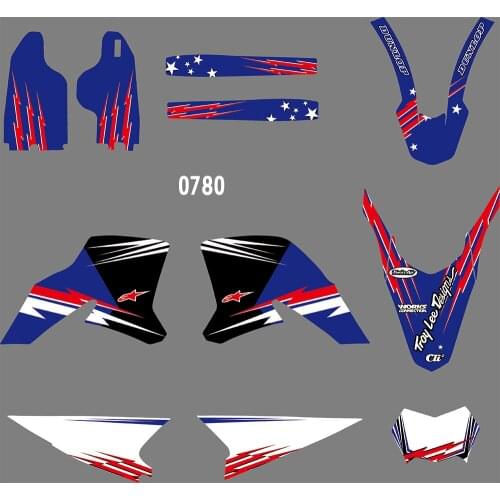 0780 Motorcycle Team Graphic & Backgrounds Decal Stiker Kits for YAMAHA WR250R 2008 2009 2010 2011 2012 2013 2014 2015