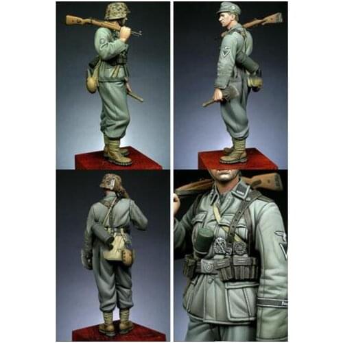 New Unassembled 1/16 120mm --120mm soldier standing Resin Kit DIY Toys Unpainted resin model