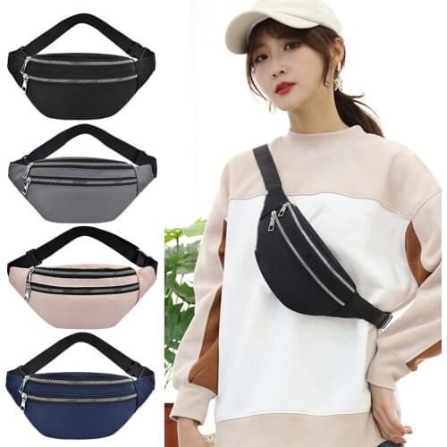 New Waist Bags Waterproof Pack For Women Fashion Bum Bag Ladies Travel Crossbody Chest Bags Unisex Hip Bag Belt Purse