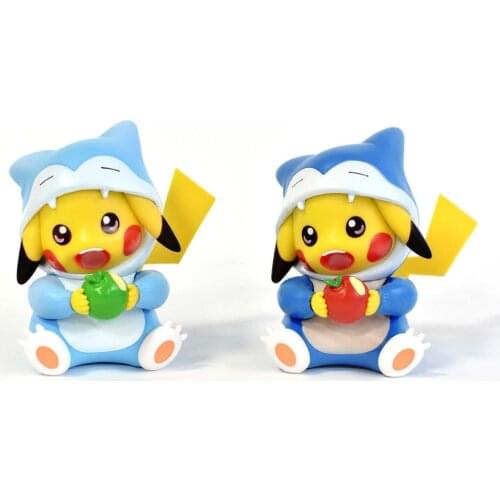 Authentic Pokémon Anime Figure Kawaii Pikachu Cosplay Snorlax Pajamas Toys For Children Boy Pokemon Figures Pop It