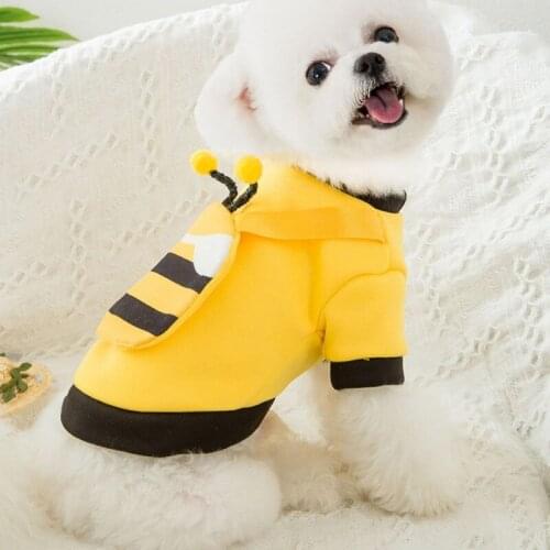 Autumn Pet Warm Clothes Dog Cat Cute Hoodies Sweater with Backpack Funny Dog Cute Jacket For Pupyy French Bulldog Dog Clothing