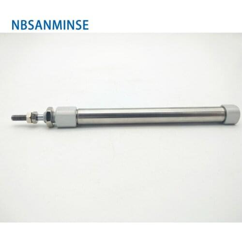 Compressed Air CJ2B 16 Bore Size ISO Air Cylinder Single Acting Spring Return / Extend , Double Acting Pneumatic Parts Sanmin