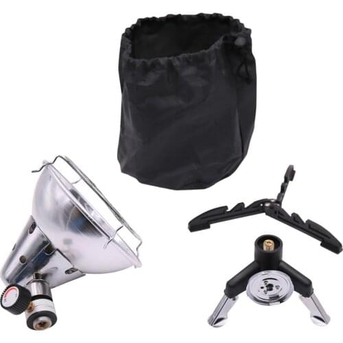 Portable Gas Heater Control Valve Gas Tank Holder Outdoor Camping Heating Stove with Support