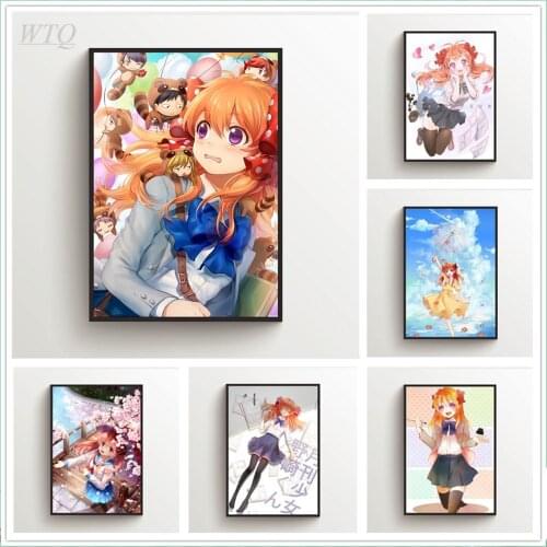 Gekkan Shoujo Nozaki-Kun Sakura Chiyo Anime Posters Canvas Painting Wall Posters Home Decor Wall Art Photos for Childrens Room