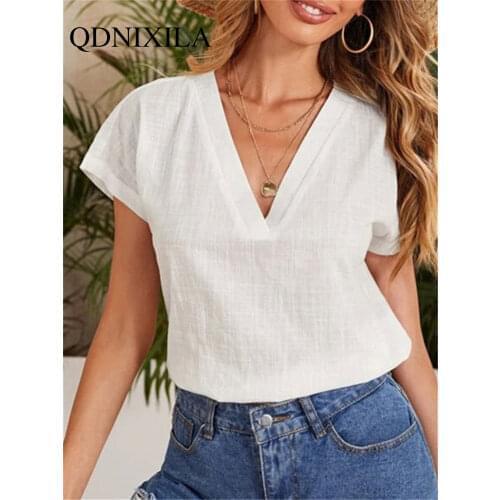 QDNIXILA Short Sleeve Women's T-Shirts