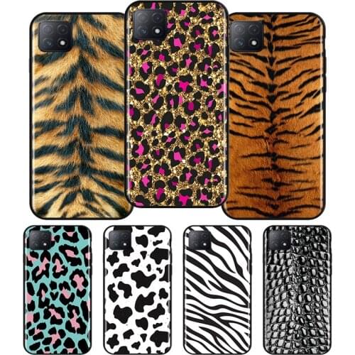 Sexy cute animal stripes Silicone For OPPO AX7 A1K A94 A93 A92S A73 A72 A53S A52 A32 A31 A12E A11X A9 A5 2020 Soft Phone Case