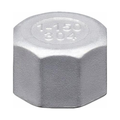 1/4'' - 2'' BSP Female Thread Hexagon Octagon End Cap 304 Stainless Steel DN8 - DN50 Water Pipe Fitting Joint Connector