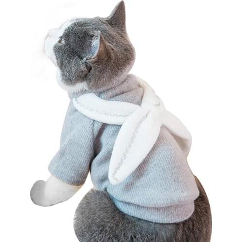 Pet Cat Reindeer Sweater Winter Warm Cat Clothes for Cats Outfit kitten Clothing Products for Pets Animals Cat Costume Suit