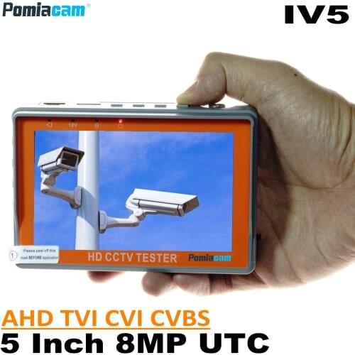 IV7W IV5 IV7A 4.3/5 inch 5/8MP cctv camera Tester portabl AHD TVI CVI CVBS CCTV Tester monitor wrist style Support UTP PTZ RS485