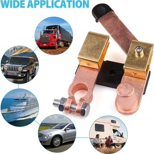 Universal Crossbar truck Car Switch Battery Cut Off Switch Disconnect Side Post 12-24V 250A For Vehicle RV UTV
