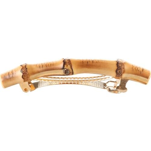 Vintage fashion accessories hair ornament wooden rattan bamboo root spring hair clip hair pin hairpin barrettes