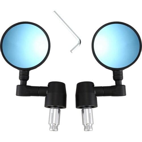 Motorcycle Mirrors - Round Folding Bar End Rear View Side Mirror for Benelli Leoncino 250 500 502C 752S 302S Motorcycle Accessor