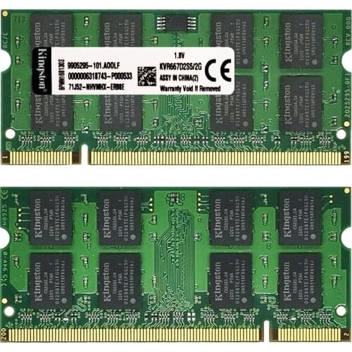 100pcs Latpop memory 2GB 800MHz PC2-6400 DDR2 667MHZ PC2-5300 ddr2 2gb desktop ram 200pin 1.8V Wholesale/bulk