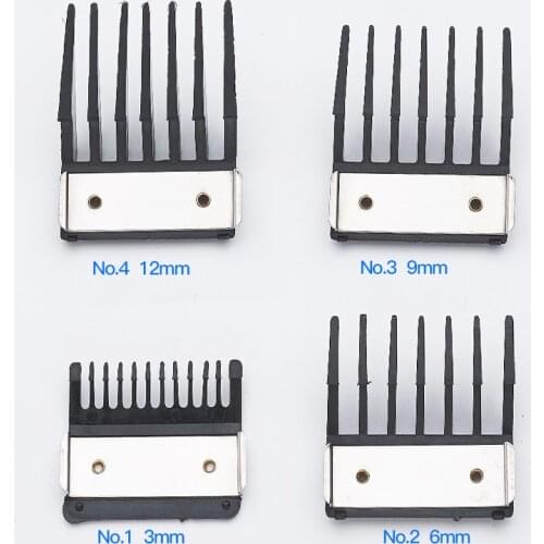 RESUXI 4pcs Hair Clipper Accessories Set black Universal Hair Trimmer Accessories General Size with Iron sheets