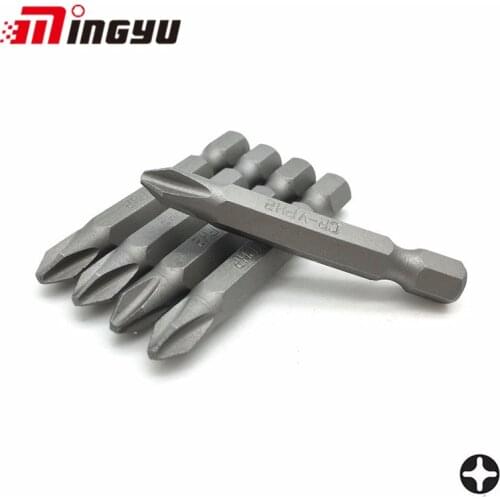 5pcs PH2 Screwdriver Bits Set Anti Slip Chrome Vanadium Steel 1/4" Hex Shank 50mm Electric Screw Driver Bit For Power Tools