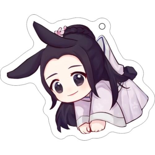 WangYiBo XiaoZhan Movie Animation Character Acrylic Key Chain Fashion Cute Lovely Keychain