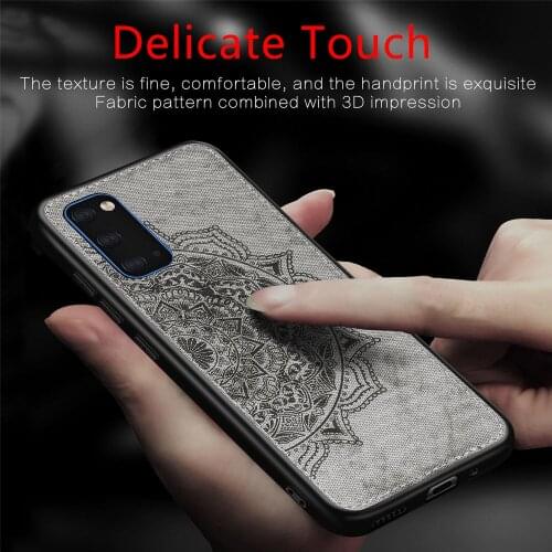 For Samsung Galaxy A41 Case Luxury Cloth Fabric Anti-knock Protective Phone Case For Samsung Galaxy A41 Cover For Samsung A41