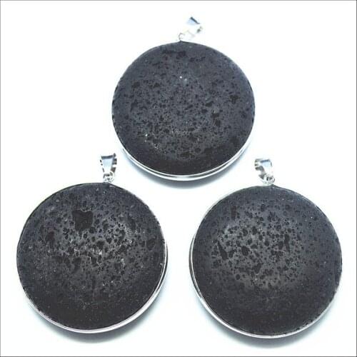 Black lava stone cross shape hot volcano beads accessories natural semi precious stone for mens DIY findings hot selling