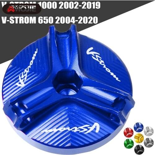 For Suzuki V-STROM 1000 DL1000 2002-2019 VSTROM 650 DL650 2004-2020 Motorcycle CNC Engine Oil Filler Cup Plug Cover cap Screw