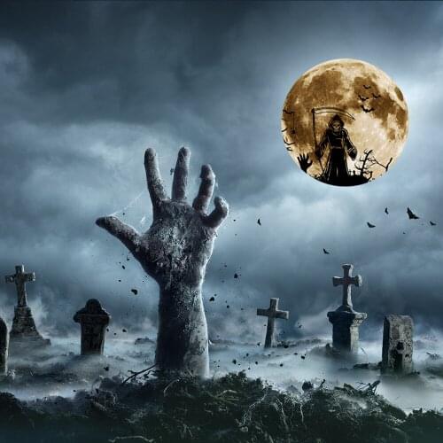 Halloween Luminous Wall Sticker Glass Luminous Frightening Halloween Party Supplies For Home TS2