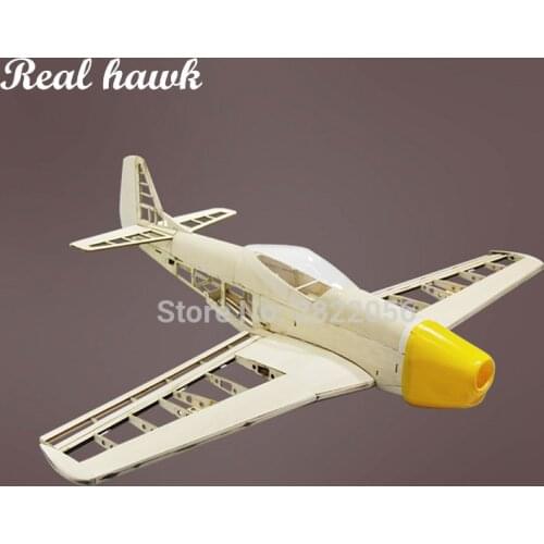 RC AirPlanes Laser Cut Balsa Wood Kit Wingspan 1000mm NEW P51 Frame without Cover Model Building kit Woodiness model PLANE