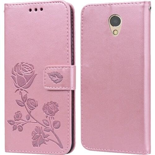 Luxury Leather Flip Book Case for Lenovo P2 P2c72 P2a42 Rose Flower Wallet Stand Case Phone Cover Bag coque