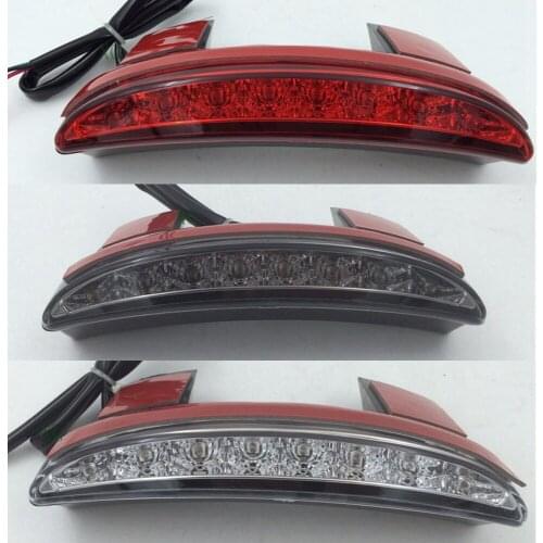 Red/Somke/Clear Motorcycle Brake Light 12V LED Stop Lamp Taillight Rear Indicators For Touring Sportster XL 883 1200