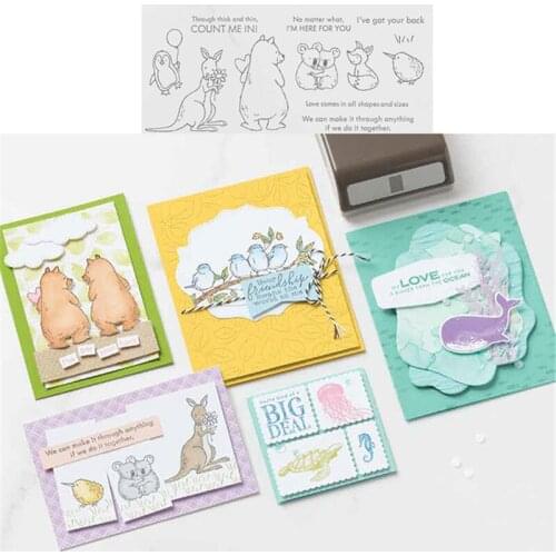 Animals Metal Cutting Dies and Stamps for Scrapbooking Die DIY Stencils Photo Album Embossing Paper Card Making Knife Mold