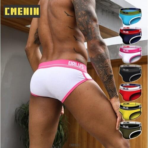 Low waist Cotton Sexy Underwear Men Jockstrap Breathable Briefs Men Bikini Gay Mans underwear Male Srting Man OR199