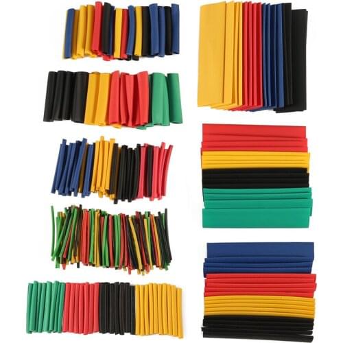 328Pcs/pack Heat Shrink Tubing Polyolefin Assorted Insulation Shrinkable Tube Set Sleeving Wrap Wire Car Electrical Cable