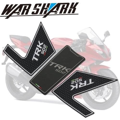 For Benelli TRK502 TRK 502 502X Motorcycle Tank Pad Protector Sticker Decal Gas Knee Grip Tank Traction