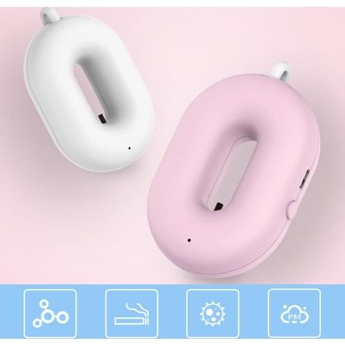 Negative Ion Air Cleaner PM2.5 Eliminator Remove JO-2001 Mini Car Necklace Air Purifier Formaldehyde Smoke Dust