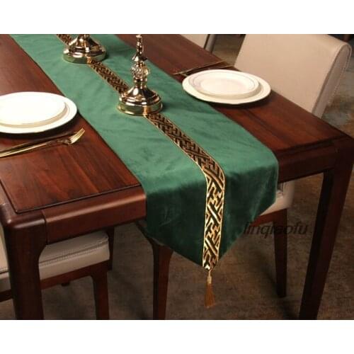 New Chinese tea flag cloth table runner, Chinese Zen modern minimalist cotton and linen tablecloth