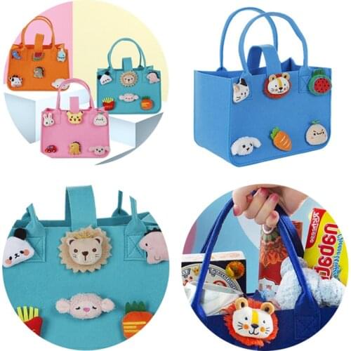 Baby Diaper Caddy Organizer Felt Cloth Storage Bag Portable Holder Bag Foldable Large Size Nursery Essential Storage Bag Gift