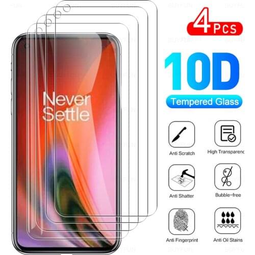 4Pcs Full Cover Protective Glass For OnePlus Nord 2 5G Phone Screen Protector Glass Film For One Plus One+ Nord2 1+ 1+Nord 6.44"